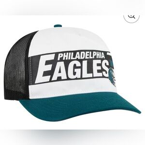 Men’s Philadelphia Eagles 47 White/Midnight Green Stack Line Hitch Trucker Hat